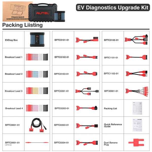 Autel EV Diagnostics Upgrade Kit work with Autel Ultra EV/MS909EV/MS919EV