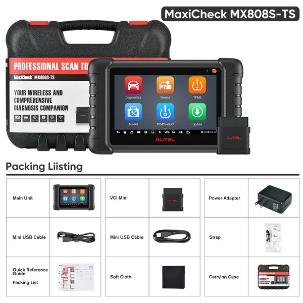 MX808S-TS can perform comprehensive TPMS services