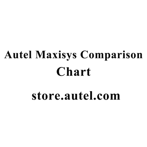 Autel MaxiSys Comparison Chart - Learn More – Autel.com