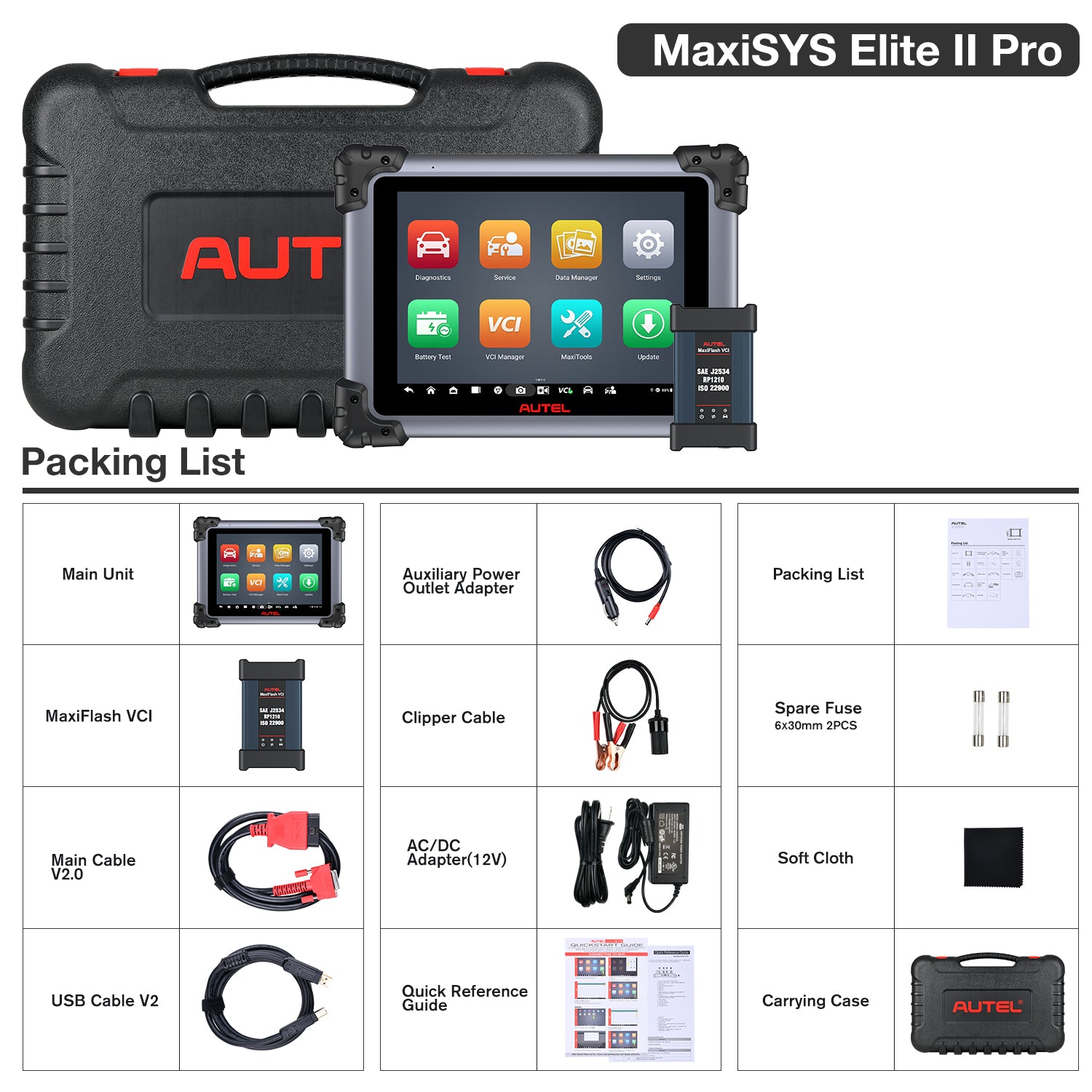 Autel Maxisys Elite II Pro Scanner 2024, 2-Year Free Update ($2590 Value),  Intelligent Diagnostic 2.0, Upgrade of MS Ultra/MS908S Pro II, J2534