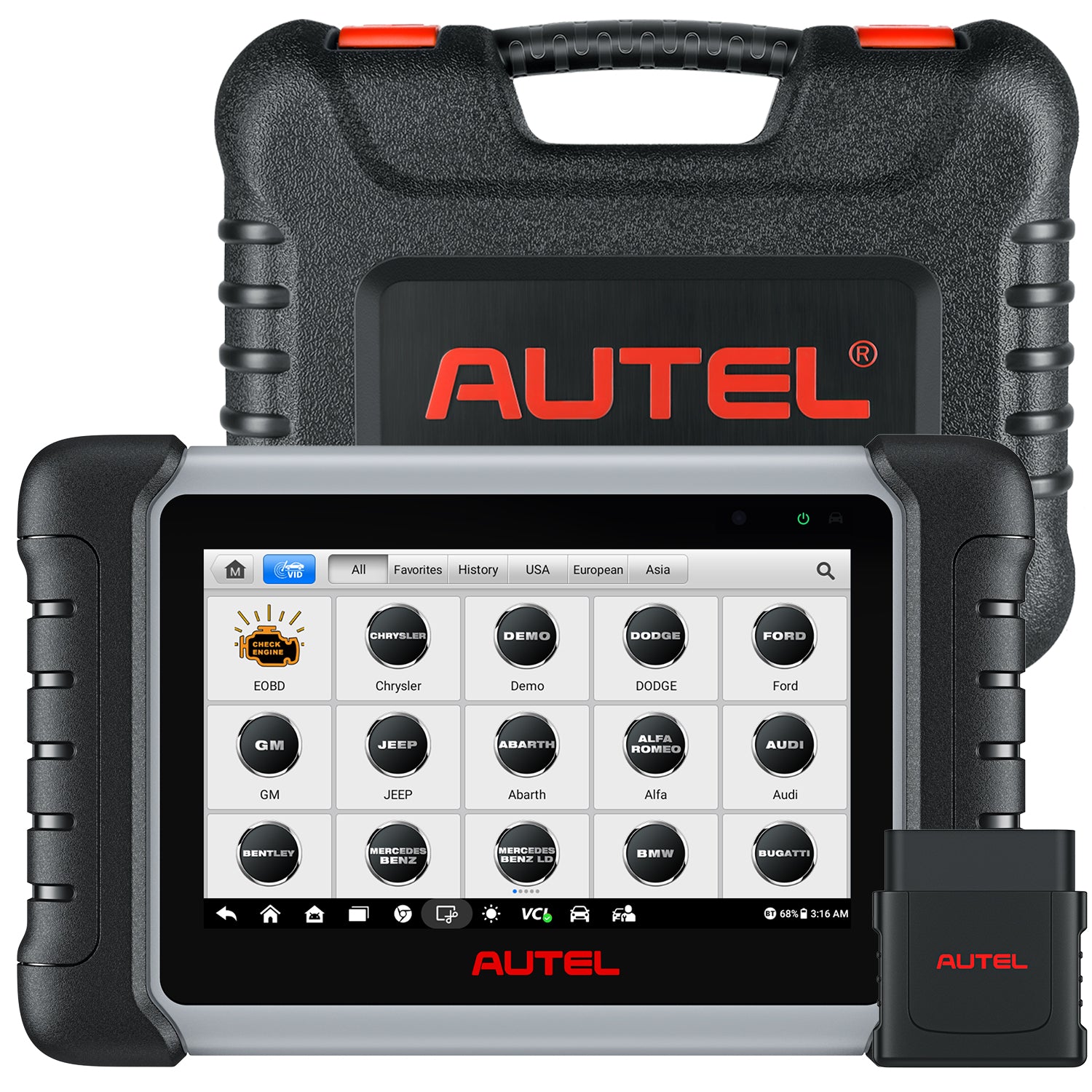 Autel MaxiCOM MK808S-BT PRO Car Diagnostic Tool,Auto OBD2 Scanner Code  Reader,Bi-directional Tool with BT506 