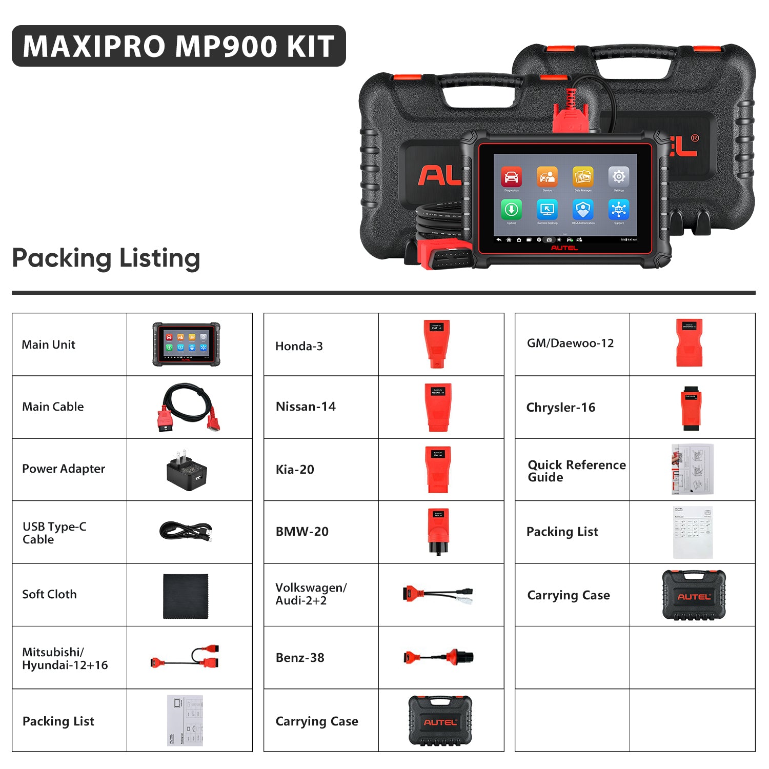 Buy Autel MaxiPro MP900 Kit Diagnostic Scanner Newly Released 2024